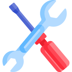 Plumbing repair tools icon
